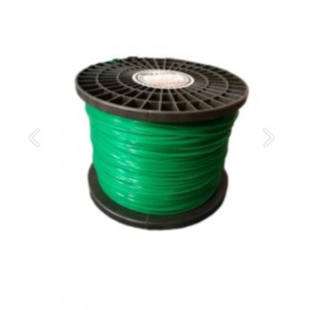 HEXAGON Top Misina 3.3mm Yeşil Yuvarlak Köşe Tırpan Misinası 825 Metre
